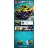 SEMBO 701913C non  XE TẢI QUÁI VẬT RC MA NỬA ĐÊM bộ đồ chơi xếp lắp ráp ghép mô hình CAR.S 539 khối