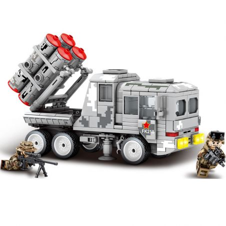 SEMBO 105600 non  TÊN LỬA PHÒNG KHÔNG REDQI-22 bộ đồ chơi xếp lắp ráp ghép mô hình Military Army HQ-22 ANTI-AIRCRAFT MISSILE Quân Sự Bộ Đội 329 khối