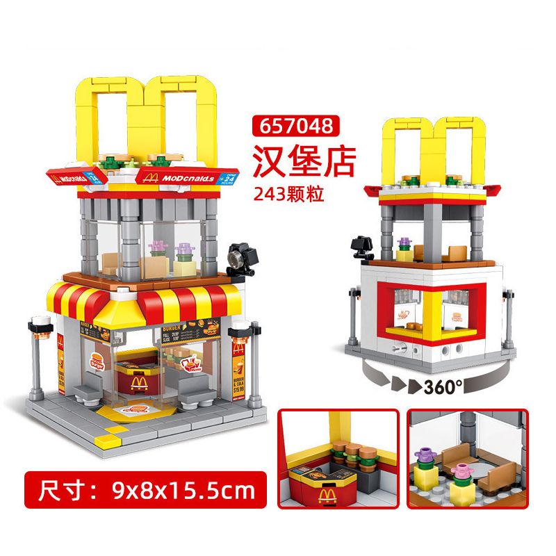 PanlosBrick 657048 Panlos Brick 657048 non  HAMBURG. bộ đồ chơi xếp lắp ráp ghép mô hình 243 khối