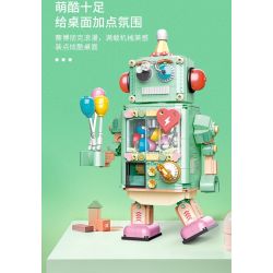 JAKI JK8218 8218 JK8219 8219 non  NGƯỜI MÁY GACHA bộ đồ chơi xếp lắp ráp ghép mô hình CASHAPON MACHINE ROBOT