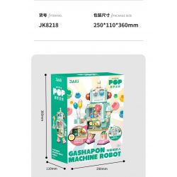 JAKI JK8218 8218 JK8219 8219 non  NGƯỜI MÁY GACHA bộ đồ chơi xếp lắp ráp ghép mô hình CASHAPON MACHINE ROBOT