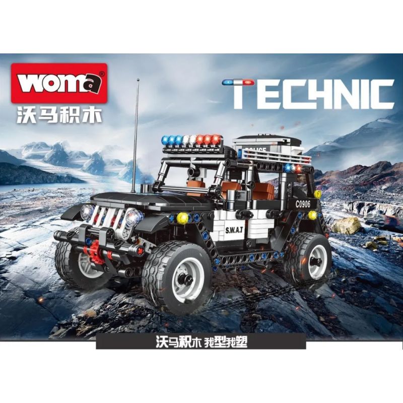 WOMA C0906 0906 non  CẢNH SÁT ĐẶC BIỆT XE NGOÀI ĐƯỜNG bộ đồ chơi xếp lắp ráp ghép mô hình  SWAT Kỹ Thuật Công Nghệ Cao Mô Hình Phương Tiện 787 khối