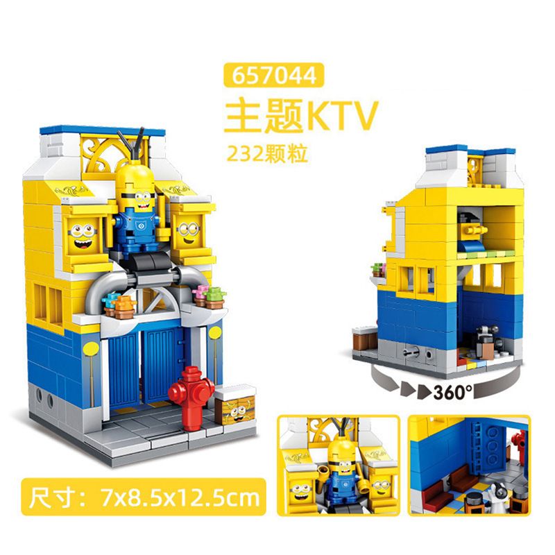 PanlosBrick 657044 Panlos Brick 657044 non  CHỦ ĐỀ KTV. bộ đồ chơi xếp lắp ráp ghép mô hình 232 khối