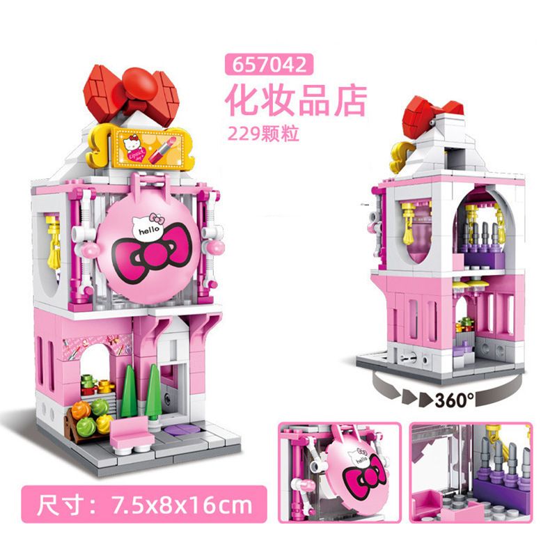 PanlosBrick 657042 Panlos Brick 657042 non  CỬA HÀNG MỸ PHẨM bộ đồ chơi xếp lắp ráp ghép mô hình 229 khối