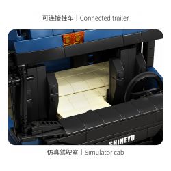 HAPPY BUILD SHINEYU XINYU YC-22013 22013 YC22013 non  RƠ MOÓC XE TẢI YUJI 1:17 tỷ lệ 1:17 bộ đồ chơi xếp lắp ráp ghép mô hình Build Team SHINE YU S-TRUCK Đội Xây Dựng 2651 khối