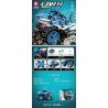 SEMBO 701911C non  XE TẢI QUÁI VẬT ĐIỀU KHIỂN TỪ XA CÁ MẬP KHỔNG LỒ HANHAI bộ đồ chơi xếp lắp ráp ghép mô hình CAR.S 546 khối