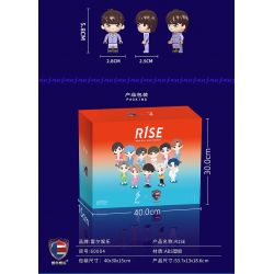 SHENZHEN RAEL ENTERTAINMENT 60004 non  GIAI ĐOẠN MÙA GIẢI TỐT NGHIỆP ĐỒNG ĐỘI NAM R1SE bộ đồ chơi xếp lắp ráp ghép mô hình