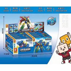 SEMBO 103284 103285 103286 103287 103288 103289 103290 103291 non  GIÁP THÉP CHỈ HUY 8 KẾT HỢP bộ đồ chơi xếp lắp ráp ghép mô hình Transformers MECHA OF STEEL Robot Đại Chiến Người Máy Biến Hình 766 khối