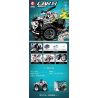 SEMBO 701910C non  XE TẢI QUÁI VẬT ĐIỀU KHIỂN TỪ XA CHO CHÓ ĐỐM bộ đồ chơi xếp lắp ráp ghép mô hình CAR.S 525 khối