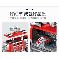 PanlosBrick 690020 Panlos Brick 690020 non  XE DI ĐỘNG bộ đồ chơi xếp lắp ráp ghép mô hình Ultraman ULTRAMAN MOBILE CHARIOT Vệ Binh Vũ Trụ Siêu Nhân Điện Quang 722 khối