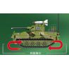 SEMBO 203112 non  XE CHIẾN ĐẤU ĐỔ BỘ ĐƯỜNG KHÔNG ZBD-03 bộ đồ chơi xếp lắp ráp ghép mô hình Military Army ZBD-03 AIRBORNE ARMORED IFV Quân Sự Bộ Đội 324 khối