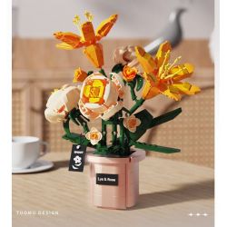 TAKUKI T6003 6003 non  TIỆC SÂN VƯỜN HOÀNG HÔN LILY bộ đồ chơi xếp lắp ráp ghép mô hình 319 khối