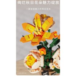 TAKUKI T6003 6003 non  TIỆC SÂN VƯỜN HOÀNG HÔN LILY bộ đồ chơi xếp lắp ráp ghép mô hình 319 khối