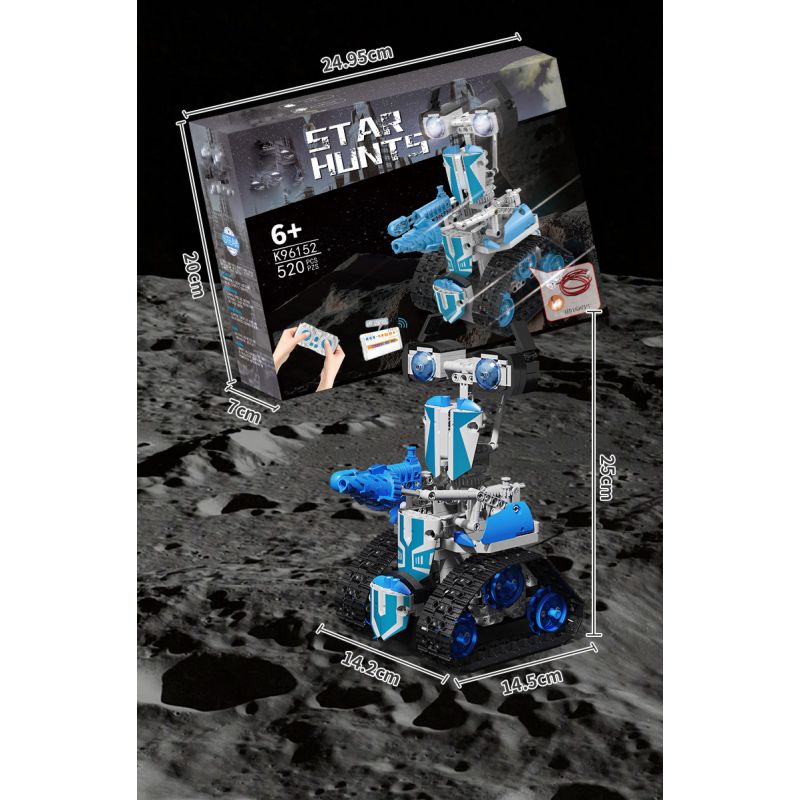 KAIYU K96152 96152 non  CHIẾN BINH ĐUỔI THEO STARS. bộ đồ chơi xếp lắp ráp ghép mô hình  STAR HUNTS MECHA Kỹ Thuật Công Nghệ Cao Mô Hình Phương Tiện 520 khối