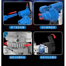 KAIYU K96152 96152 non  CHIẾN BINH ĐUỔI THEO STARS. bộ đồ chơi xếp lắp ráp ghép mô hình  STAR HUNTS MECHA Kỹ Thuật Công Nghệ Cao Mô Hình Phương Tiện 520 khối