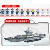 GUDI 8029 non  TÀU SÂN BAY LÁI MÁY bộ đồ chơi xếp lắp ráp ghép mô hình Military Army AIRCRAFT CARRIER CHINA NUCLEAR-POWERED Quân Sự Bộ Đội 2862 khối