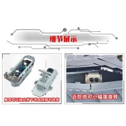 GUDI 8029 non  TÀU SÂN BAY LÁI MÁY bộ đồ chơi xếp lắp ráp ghép mô hình Military Army AIRCRAFT CARRIER CHINA NUCLEAR-POWERED Quân Sự Bộ Đội 2862 khối