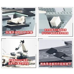 GUDI 8029 non  TÀU SÂN BAY LÁI MÁY bộ đồ chơi xếp lắp ráp ghép mô hình Military Army AIRCRAFT CARRIER CHINA NUCLEAR-POWERED Quân Sự Bộ Đội 2862 khối