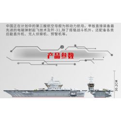 GUDI 8029 non  TÀU SÂN BAY LÁI MÁY bộ đồ chơi xếp lắp ráp ghép mô hình Military Army AIRCRAFT CARRIER CHINA NUCLEAR-POWERED Quân Sự Bộ Đội 2862 khối