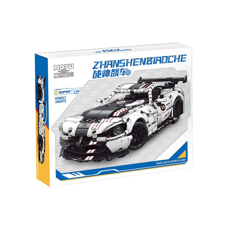 MOYU BLOCK MY88317 88317 non  XE THỂ THAO NÉ TRÁNH VIPER tỷ lệ 1:14 bộ đồ chơi xếp lắp ráp ghép mô hình 1060 khối