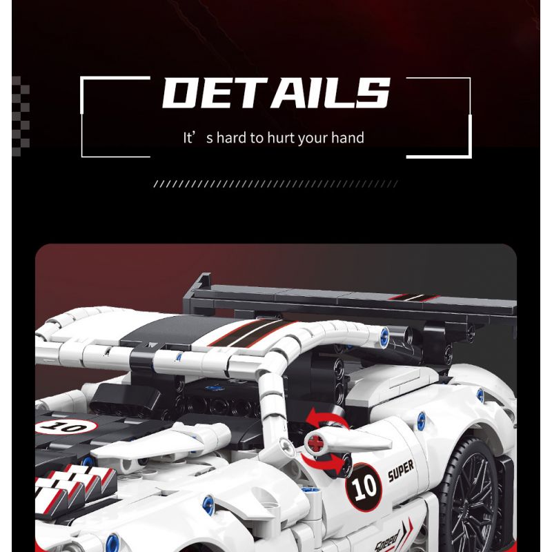 MOYU BLOCK MY88317 88317 non  XE THỂ THAO NÉ TRÁNH VIPER tỷ lệ 1:14 bộ đồ chơi xếp lắp ráp ghép mô hình 1060 khối