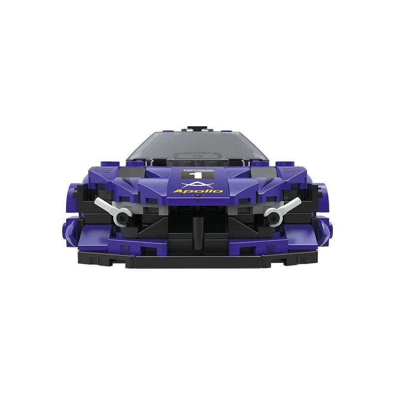 STEEL GENERALS Y101 non  XE 8 Ô VUÔNG APOLLO bộ đồ chơi xếp lắp ráp ghép mô hình 351 khối