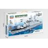 GUDI 8028 non  055 TÊN CƯỚP LỬA bộ đồ chơi xếp lắp ráp ghép mô hình Military Army DESTOYER CHINA TYPE 055 Quân Sự Bộ Đội 1003 khối