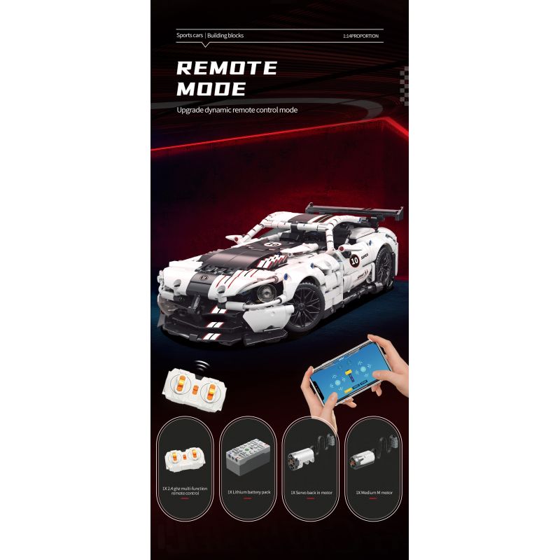 MOYU BLOCK MY88317 88317 non  XE THỂ THAO NÉ TRÁNH VIPER tỷ lệ 1:14 bộ đồ chơi xếp lắp ráp ghép mô hình 1060 khối