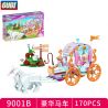 GUDI 9001D 9001A 9001B 9001C non  CÔNG CHÚA 4 CỐI XAY GIÓ XE NGỰA SANG TRỌNG LÂU ĐÀI ANNA BELLA BACK GARDEN bộ đồ chơi xếp lắp ráp ghép mô hình Disney Princess 648 khối