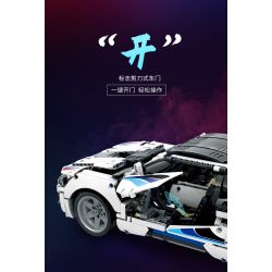 KAIYU K86112 86112 non  BMW I8S 1:10. tỷ lệ 1:10 bộ đồ chơi xếp lắp ráp ghép mô hình  Kỹ Thuật Công Nghệ Cao Mô Hình Phương Tiện 2110 khối