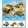 GUDI 50101 non  XE JEEP OFF-ROAD RACING BIJI MÁY XÚC bộ đồ chơi xếp lắp ráp ghép mô hình CREATIVE WORKS 351 khối
