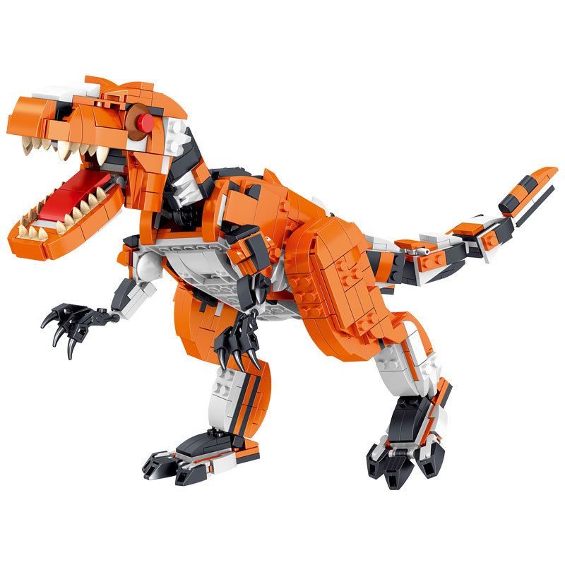 ZHEGAO 01045 non Lego KHỦNG LONG BA LẦN THAY ĐỔI HÌNH DẠNG bộ đồ chơi xếp lắp ráp ghép mô hình Dino DINOSAUR 1030 khối