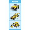 GUDI 50101 non  XE JEEP OFF-ROAD RACING BIJI MÁY XÚC bộ đồ chơi xếp lắp ráp ghép mô hình CREATIVE WORKS 351 khối
