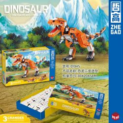 ZHEGAO 01045 non  KHỦNG LONG BA LẦN THAY ĐỔI HÌNH DẠNG bộ đồ chơi xếp lắp ráp ghép mô hình Dino DINOSAUR 1030 khối ZHEGAO 01045 non  KHỦNG LONG BA LẦN THAY ĐỔI HÌNH DẠNG bộ đồ chơi xếp lắp ráp ghép mô hình Dino DINOSAUR 1030 khối