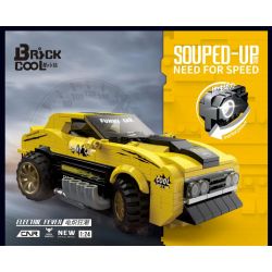 BRICKCOOL KC203 non  PHẢN ÁNH BÙNG NỔ ĐIỆN ĐIÊN CUỒNG tỷ lệ 1:24 bộ đồ chơi xếp lắp ráp ghép mô hình Racers SOUPED-UP ELECTRIC FEVER Đua Tốc Độ 354 khối