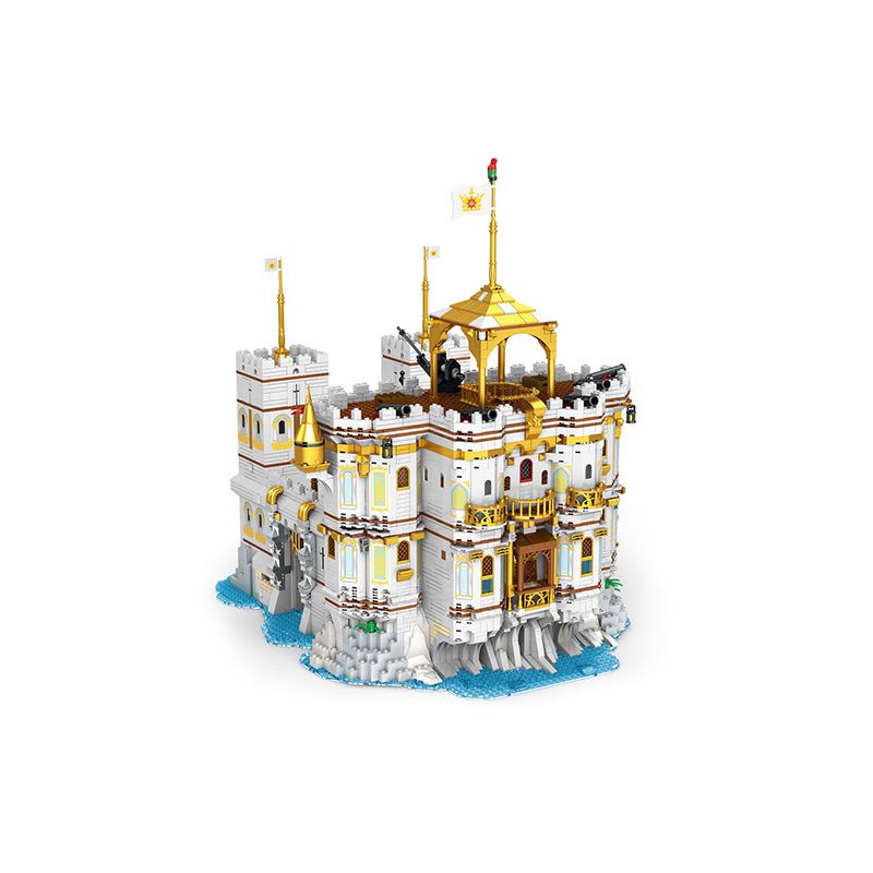 REOBRIX 66013 non Lego VỊNH HOÀNG GIA bộ đồ chơi xếp lắp ráp ghép mô hình Pirates Of The Caribbean THE ROYAL BAY Cướp Biển Vùng Caribe 4168 khối