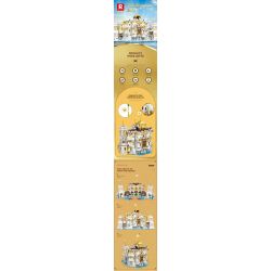 REOBRIX 66013 non  VỊNH HOÀNG GIA bộ đồ chơi xếp lắp ráp ghép mô hình Pirates Of The Caribbean THE ROYAL BAY Cướp Biển Vùng Caribe 4168 khối