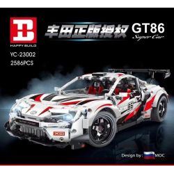HAPPY BUILD SHINEYU XINYU YC-23002 23002 YC23002 non  TOYOTA 86. tỷ lệ 1:10 bộ đồ chơi xếp lắp ráp ghép mô hình  TOYOTA GT86 Kỹ Thuật Công Nghệ Cao Mô Hình Phương Tiện 2586 khối