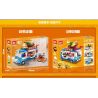 FAIR 9014 non  XE RAMEN Q DỄ THƯƠNG bộ đồ chơi xếp lắp ráp ghép mô hình KITCHEN VEHICLE 497 khối