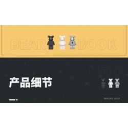 LQS 6301 non  PHIÊN BẢN SƯU TẬP GẤU BẠO LỰC bộ đồ chơi xếp lắp ráp ghép mô hình BEAR BOOK 2622 khối