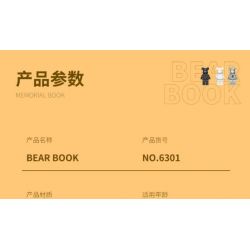 LQS 6301 non  PHIÊN BẢN SƯU TẬP GẤU BẠO LỰC bộ đồ chơi xếp lắp ráp ghép mô hình BEAR BOOK 2622 khối