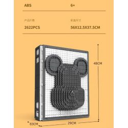 LQS 6301 non  PHIÊN BẢN SƯU TẬP GẤU BẠO LỰC bộ đồ chơi xếp lắp ráp ghép mô hình BEAR BOOK 2622 khối