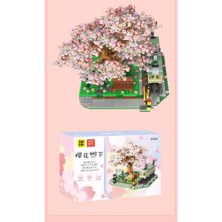 TOP TOY 60028 non  GA XE LỬA bộ đồ chơi xếp lắp ráp ghép mô hình City CHERRY BLOSSOMS Thành Phố 1105 khối