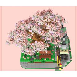 TOP TOY 60028 non  GA XE LỬA bộ đồ chơi xếp lắp ráp ghép mô hình City CHERRY BLOSSOMS Thành Phố 1105 khối