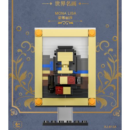 XIANG JUN XJ non  10 CÔNG TRÌNH NGHỆ THUẬT HỘI HỌA NỔI TIẾNG THẾ GIỚI bộ đồ chơi xếp lắp ráp ghép mô hình THE FAMOUS PAINTING WORLD 145 khối