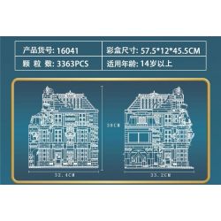 MouldKing 16041 Mould King 16041 non  JOKE SHOP. bộ đồ chơi xếp lắp ráp ghép mô hình MAGIC JOKER SHOP 3363 khối