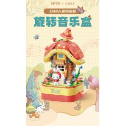 TOP TOY TC1807 1807 non  HỘP NHẠC HOA ANH ĐÀO bộ đồ chơi xếp lắp ráp ghép mô hình 700 khối