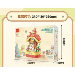TOP TOY TC1807 1807 non  HỘP NHẠC HOA ANH ĐÀO bộ đồ chơi xếp lắp ráp ghép mô hình 700 khối