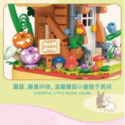TOP TOY TC1807 1807 non  HỘP NHẠC HOA ANH ĐÀO bộ đồ chơi xếp lắp ráp ghép mô hình 700 khối