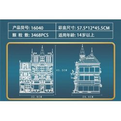 MouldKing 16040 Mould King 16040 non  HIỆU SÁCH MA THUẬT bộ đồ chơi xếp lắp ráp ghép mô hình MAGIC BOOK STORE 3468 khối